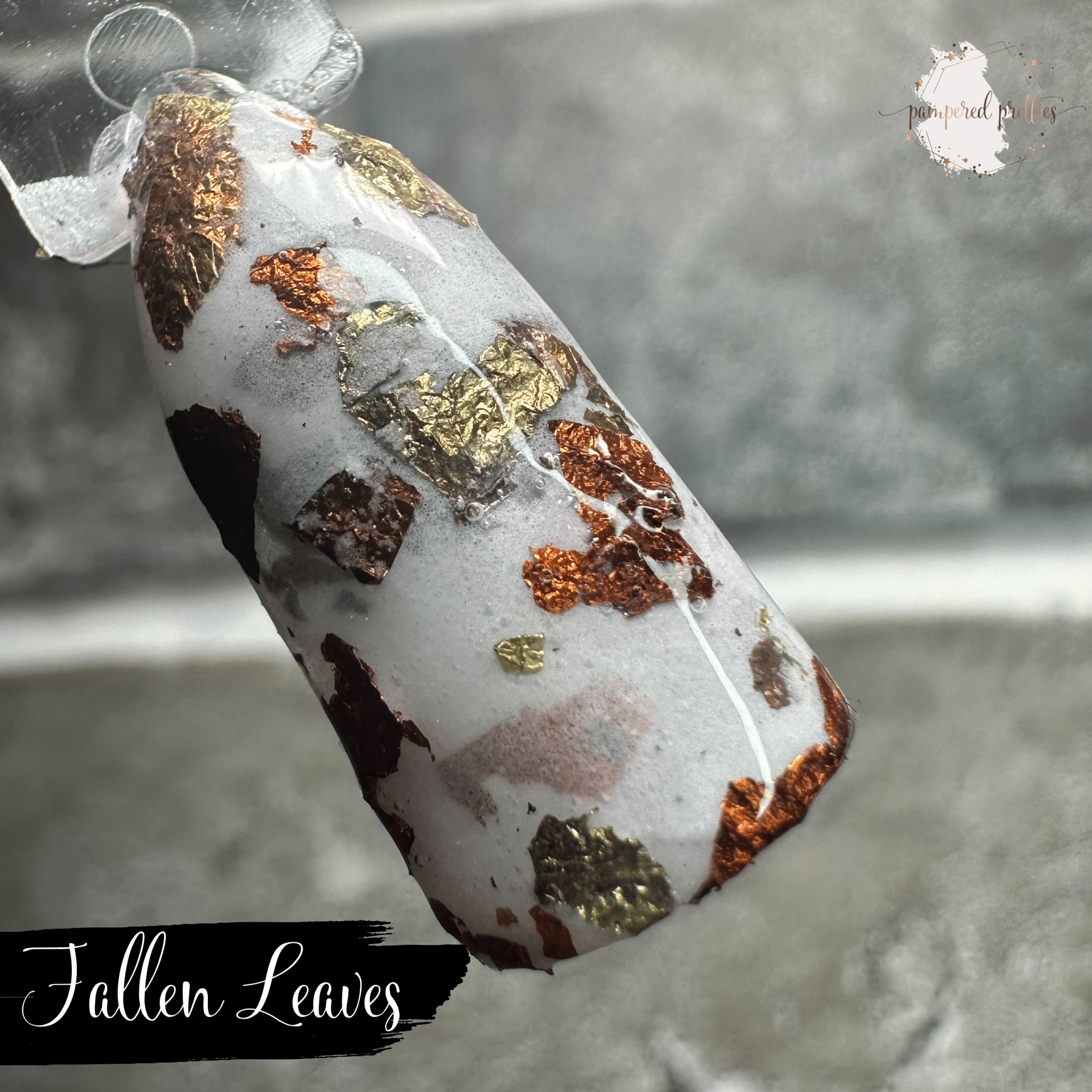 Fallen Leaves - Foil Flake Dip Powder - Pampered Pretties