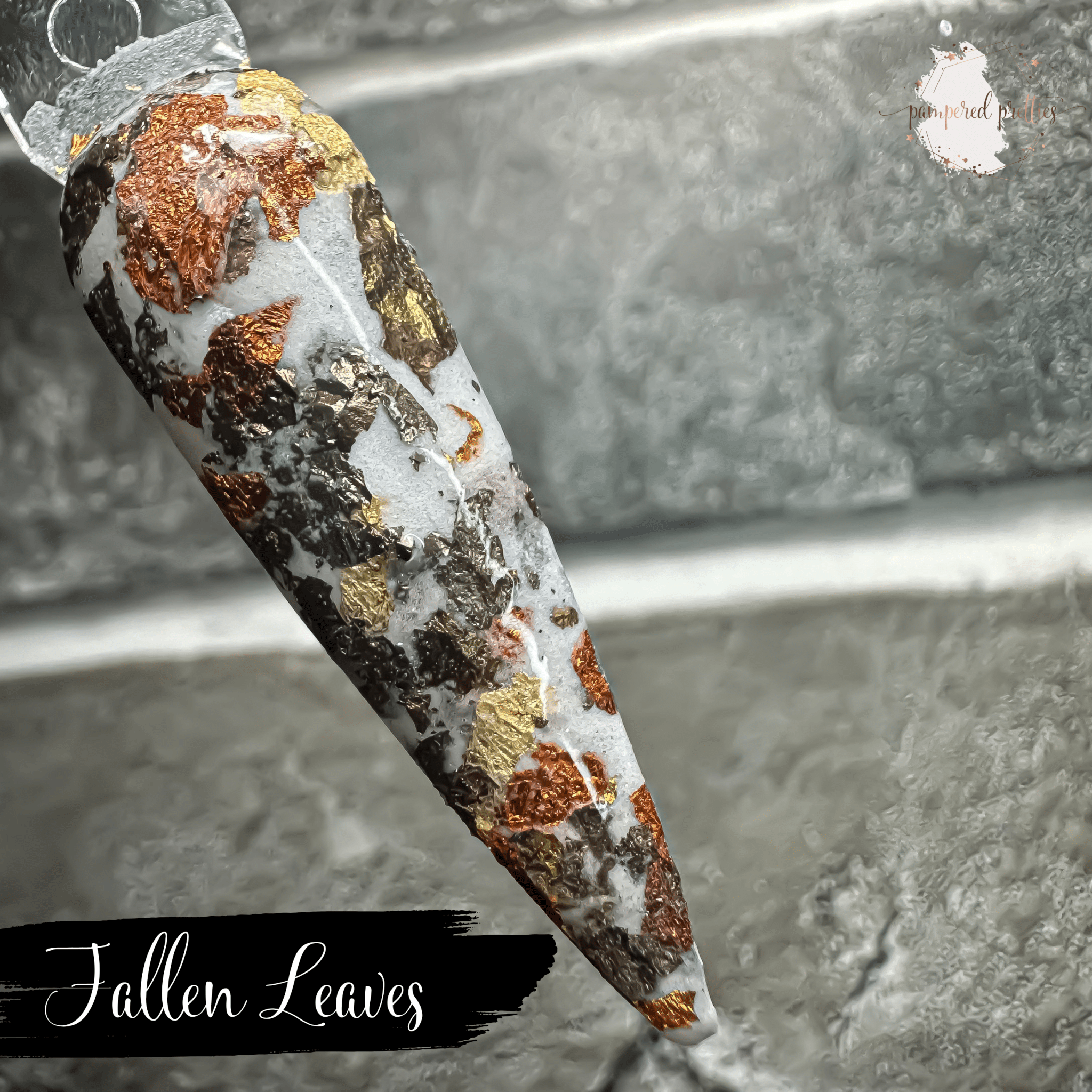 Fallen Leaves - Foil Flake Dip Powder - Pampered Pretties