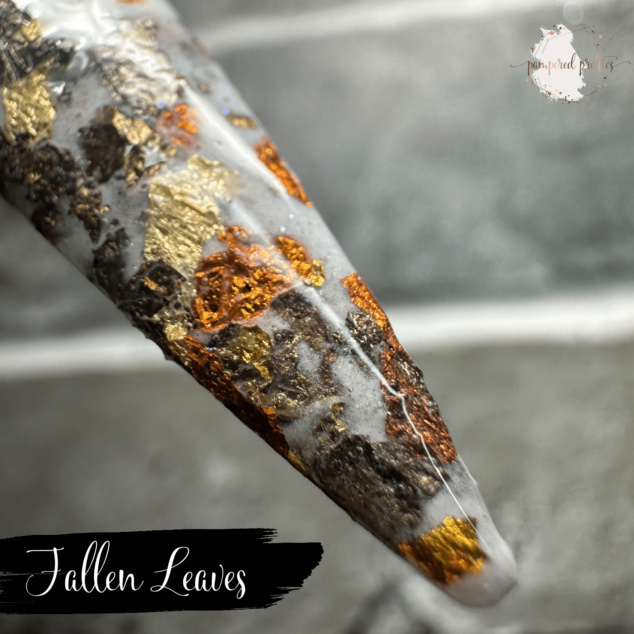 Fallen Leaves - Foil Flake Dip Powder - Pampered Pretties