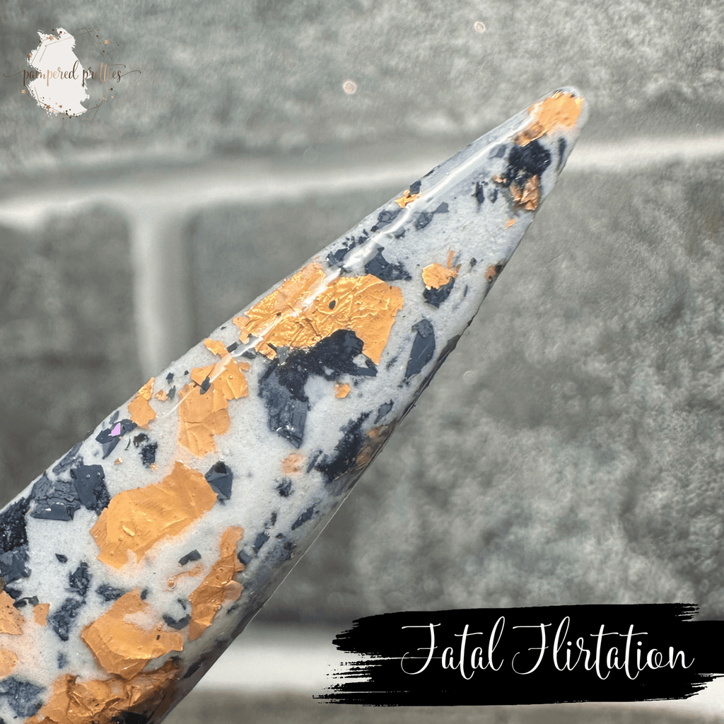 Fatal Flirtation - Foil Flakie Dip Powder - Pampered Pretties