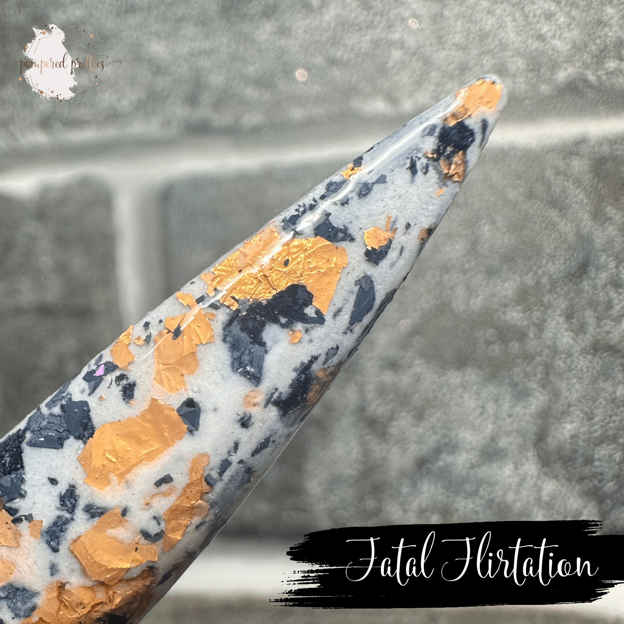 Fatal Flirtation - Foil Flakie Dip Powder - Pampered Pretties