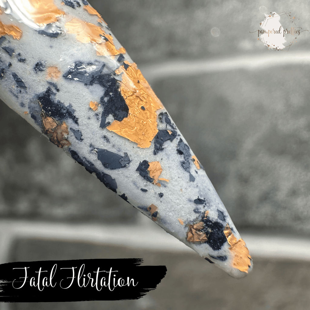 Fatal Flirtation - Foil Flakie Dip Powder - Pampered Pretties