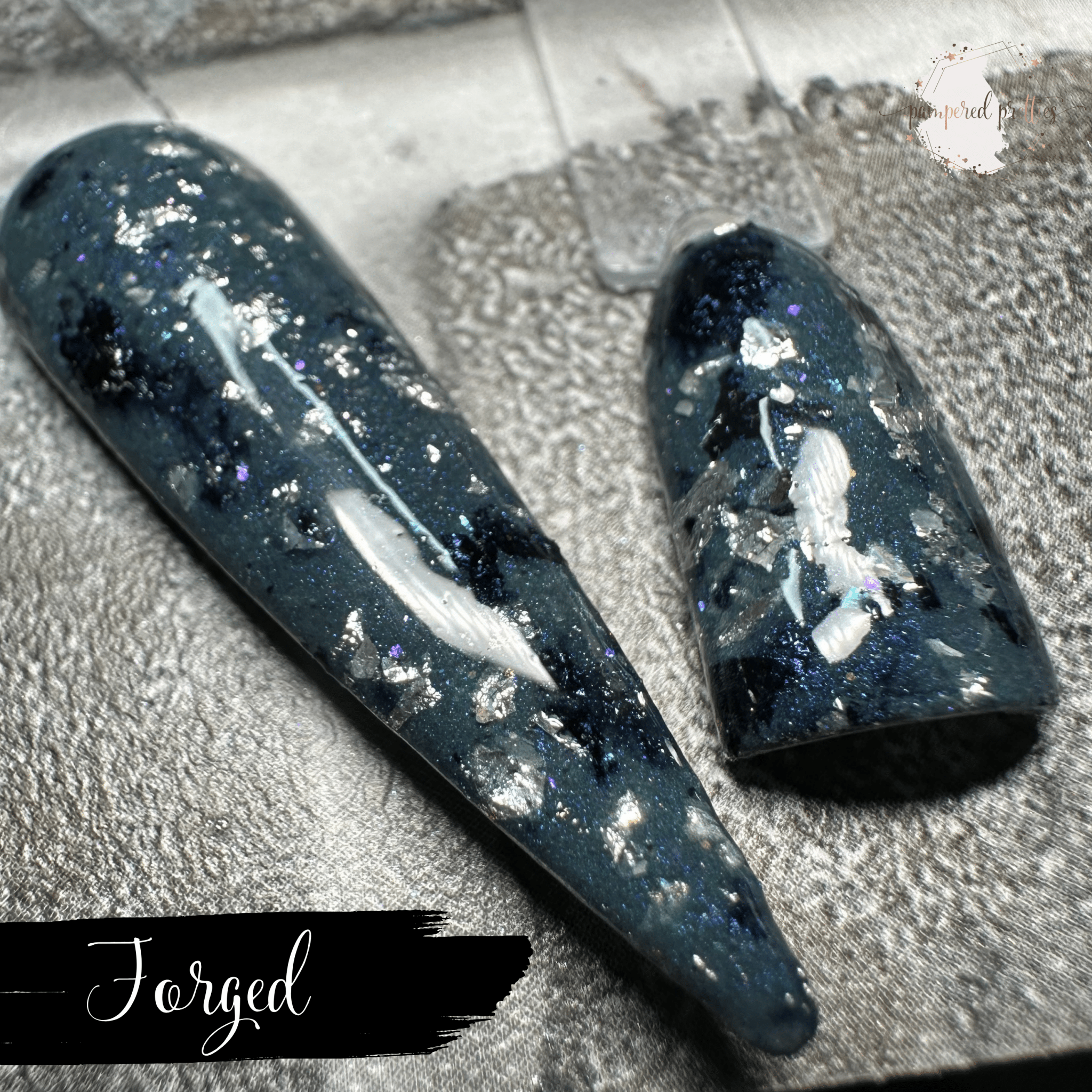 Forged - Foil Flakie Dip Powder - Pampered Pretties
