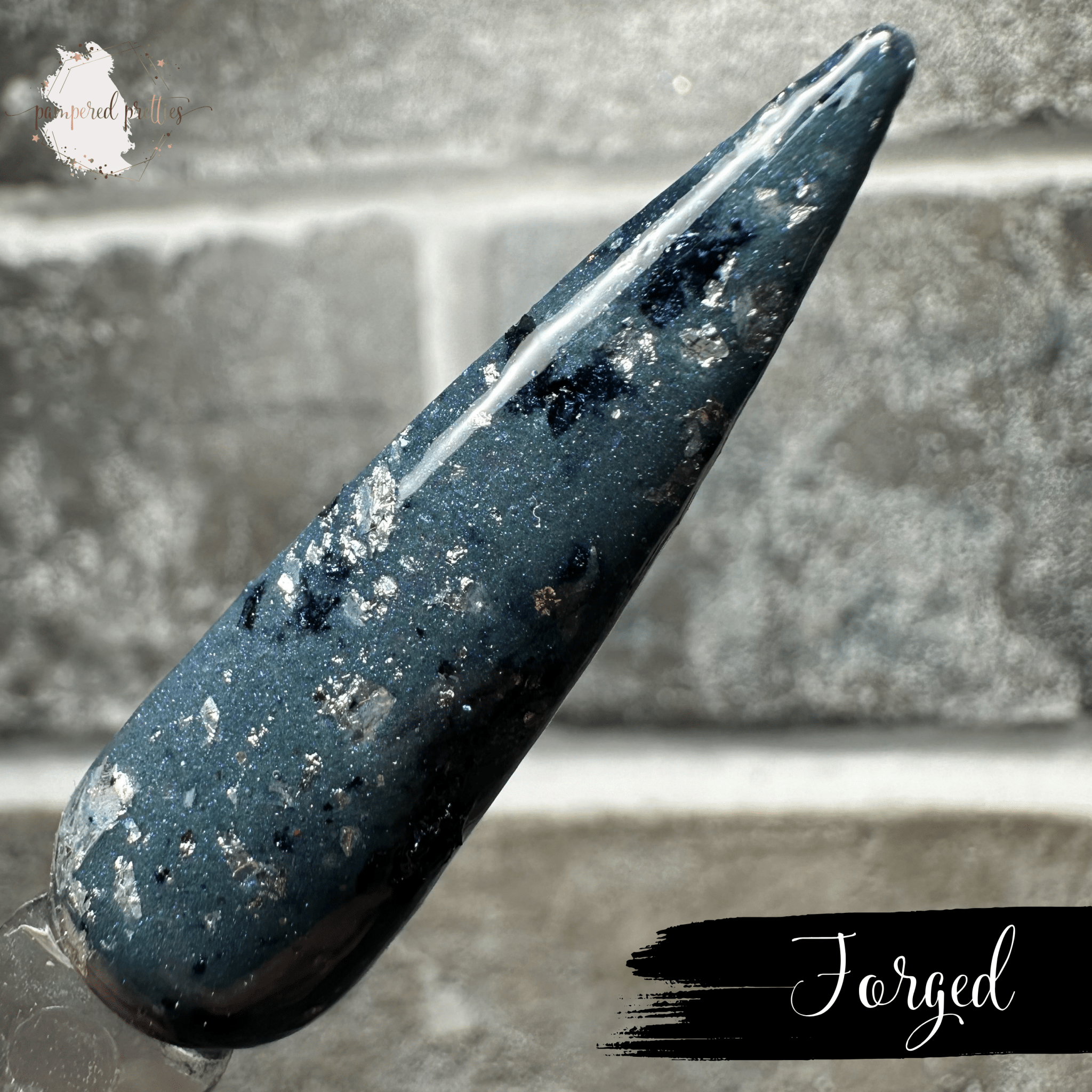 Forged - Foil Flakie Dip Powder - Pampered Pretties