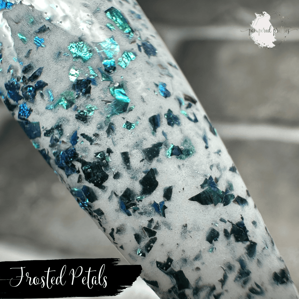 Frosted Petals - White Flakie Dip Powder - Pampered Pretties