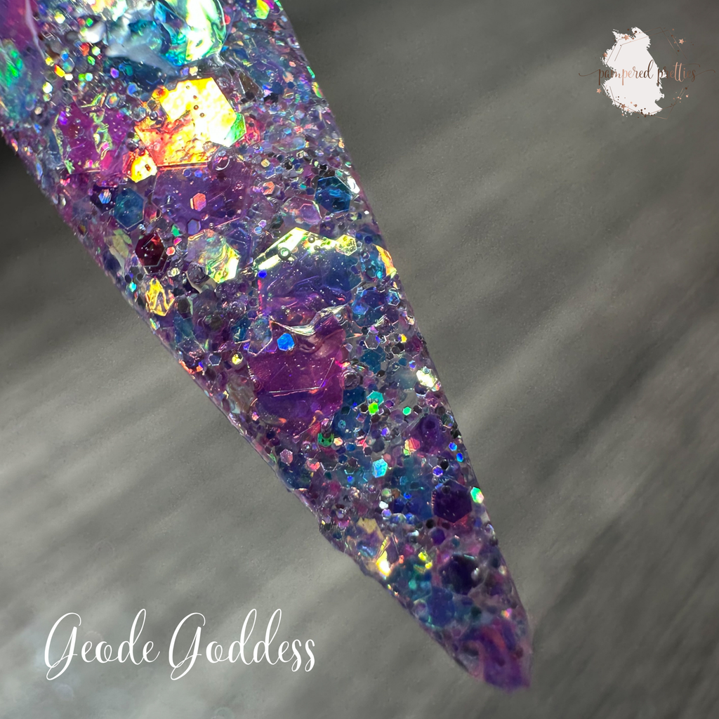 Geode Goddess - Chunky Glitter Dip Powder - Pampered Pretties