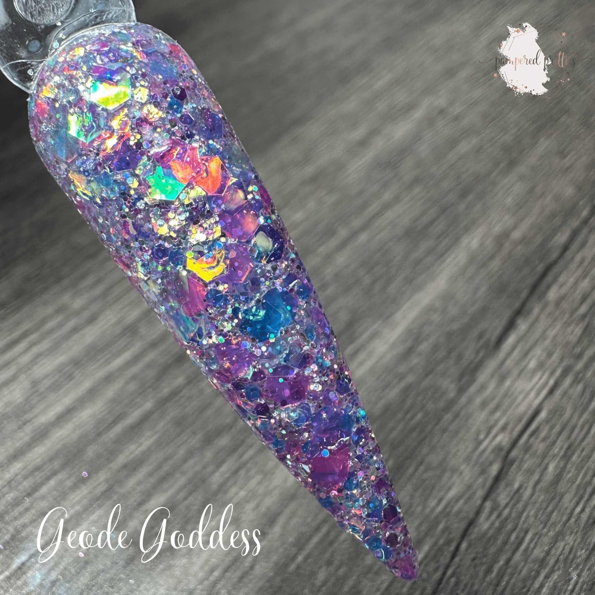 Geode Goddess - Chunky Glitter Dip Powder - Pampered Pretties