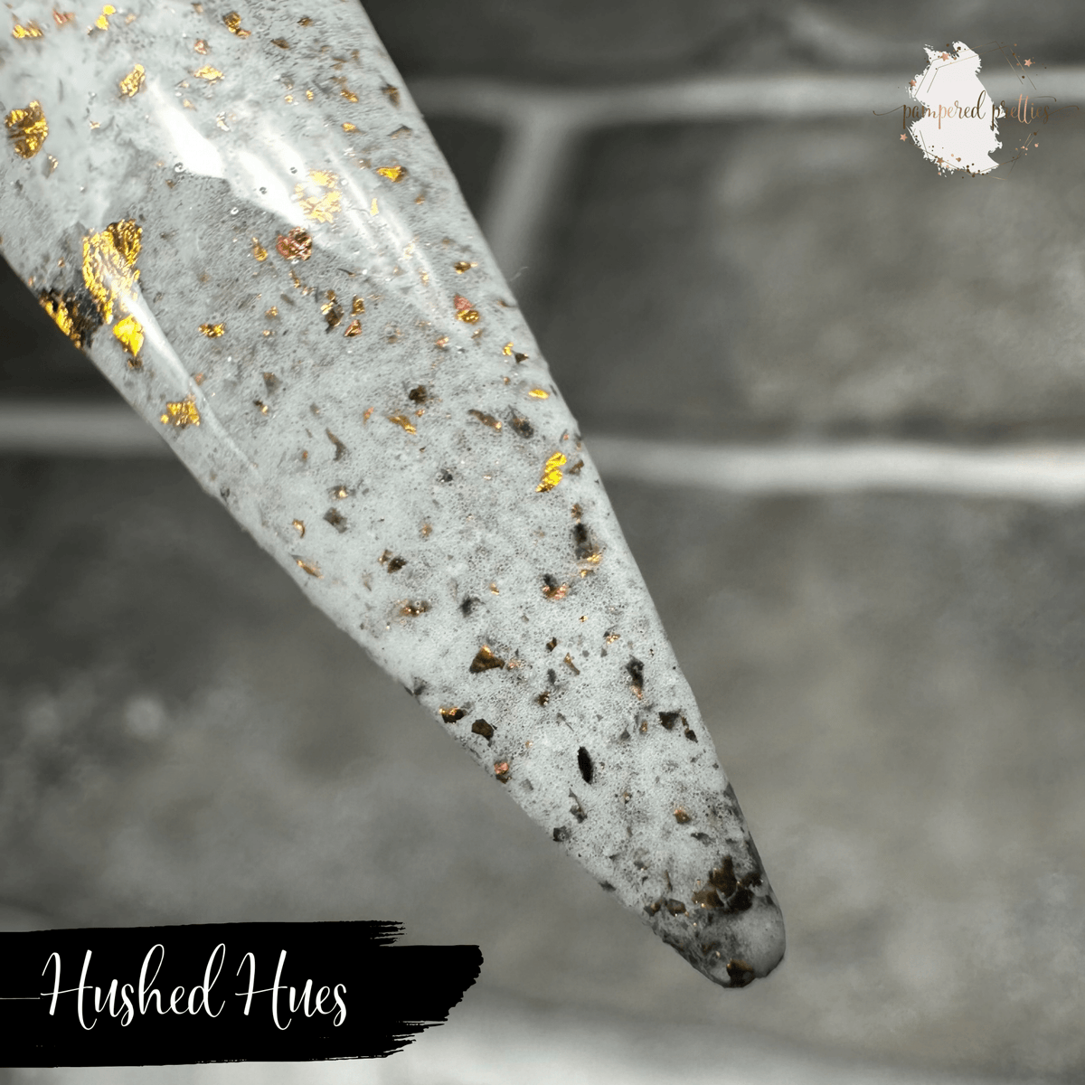 Hushed Hues - White Flakie Dip Powder - Pampered Pretties