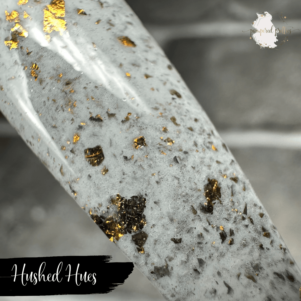 Hushed Hues - White Flakie Dip Powder - Pampered Pretties