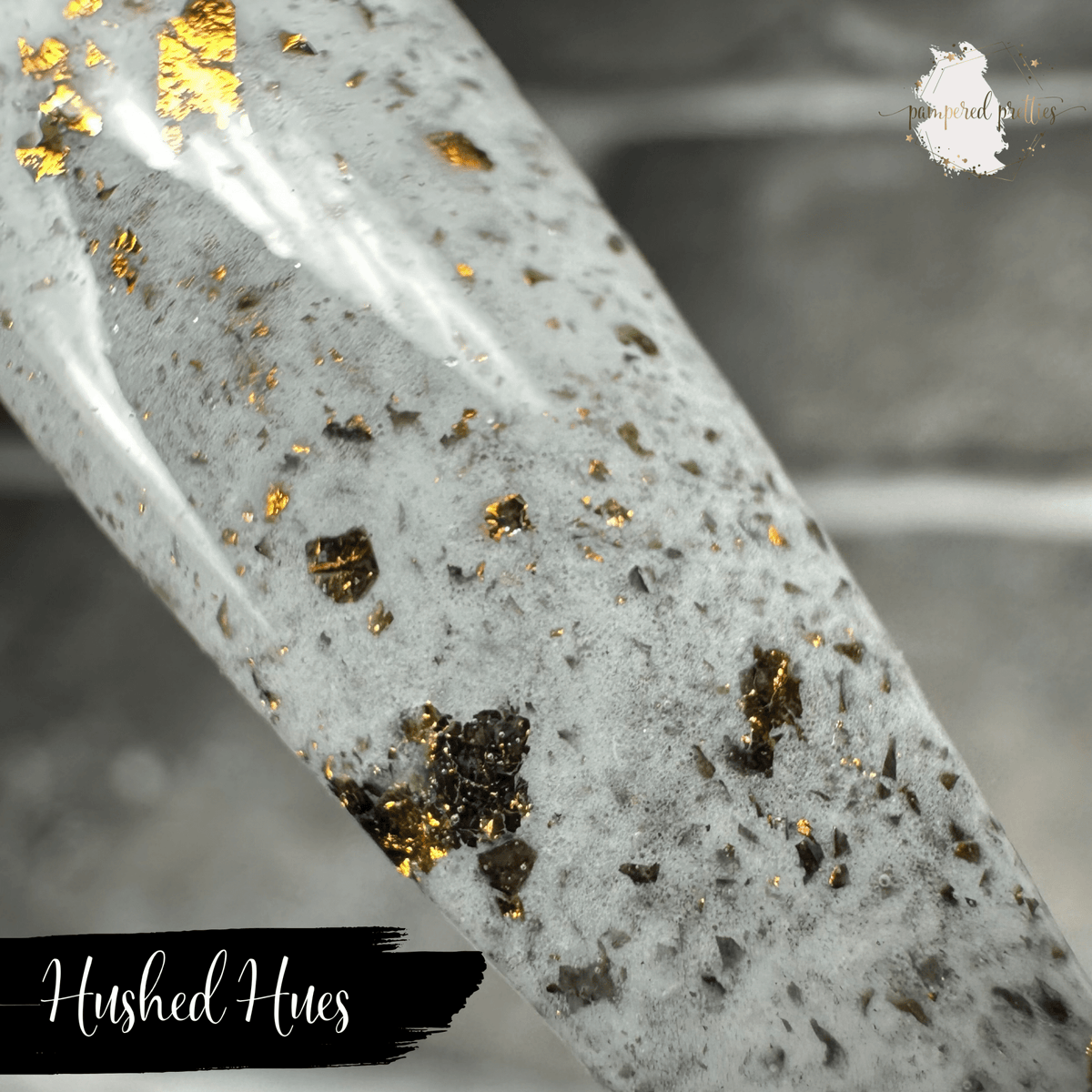 Hushed Hues - White Flakie Dip Powder - Pampered Pretties