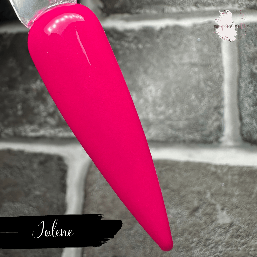 Jolene - Neon Pink Solid Dip Powder - Pampered Pretties