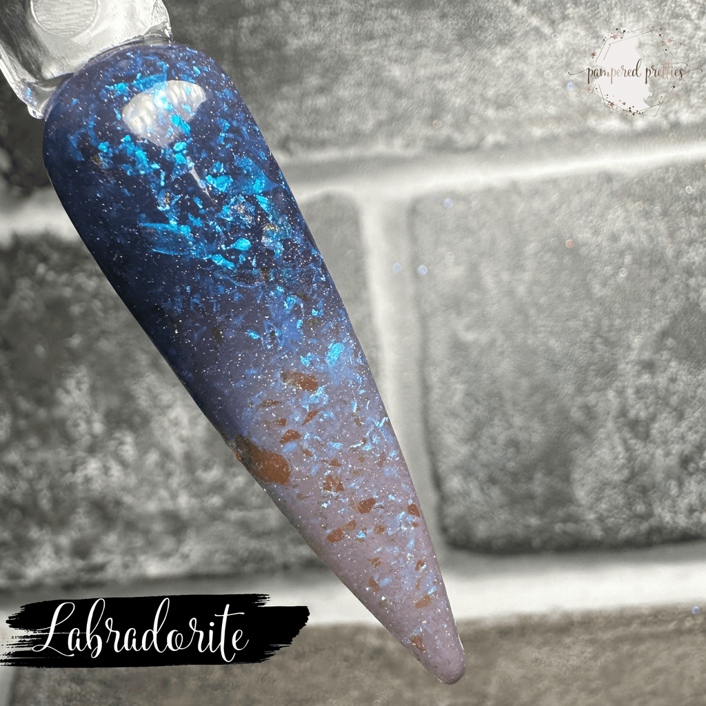 Labradorite - Thermal Flakie Dip Powder - Pampered Pretties