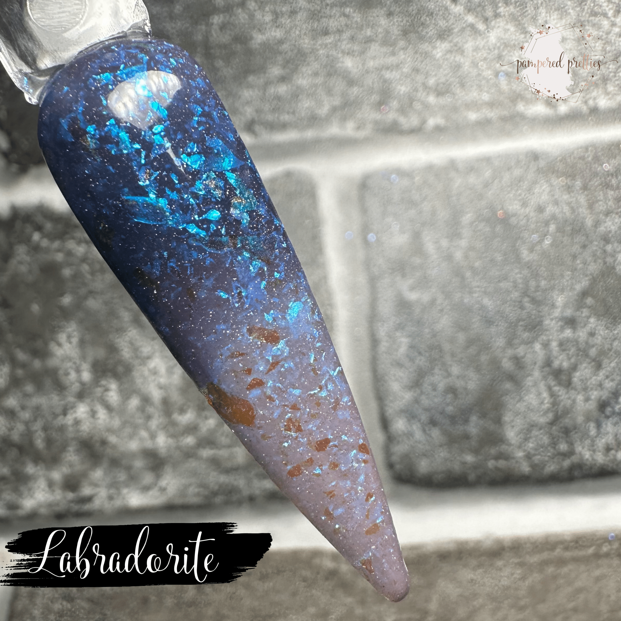 Labradorite - Thermal Flakie Dip Powder - Pampered Pretties