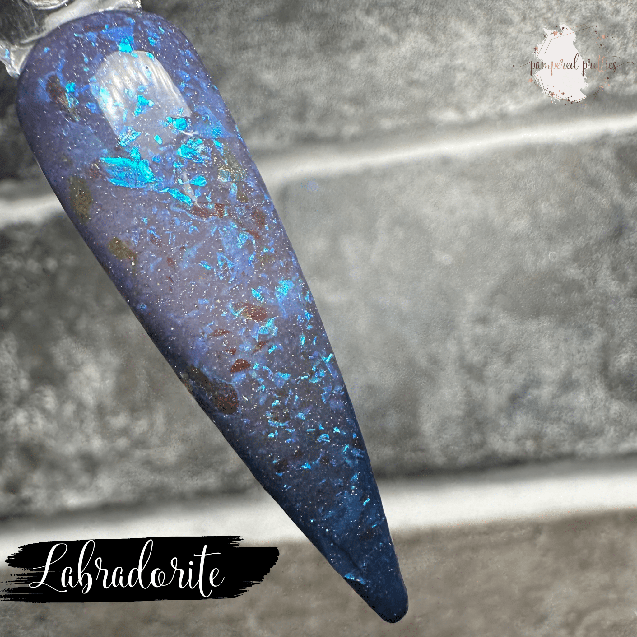 Labradorite - Thermal Flakie Dip Powder - Pampered Pretties