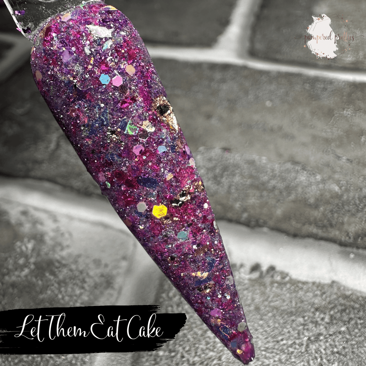 Let Them Eat Cake - Glitter Foil Dip Powder - Pampered Pretties