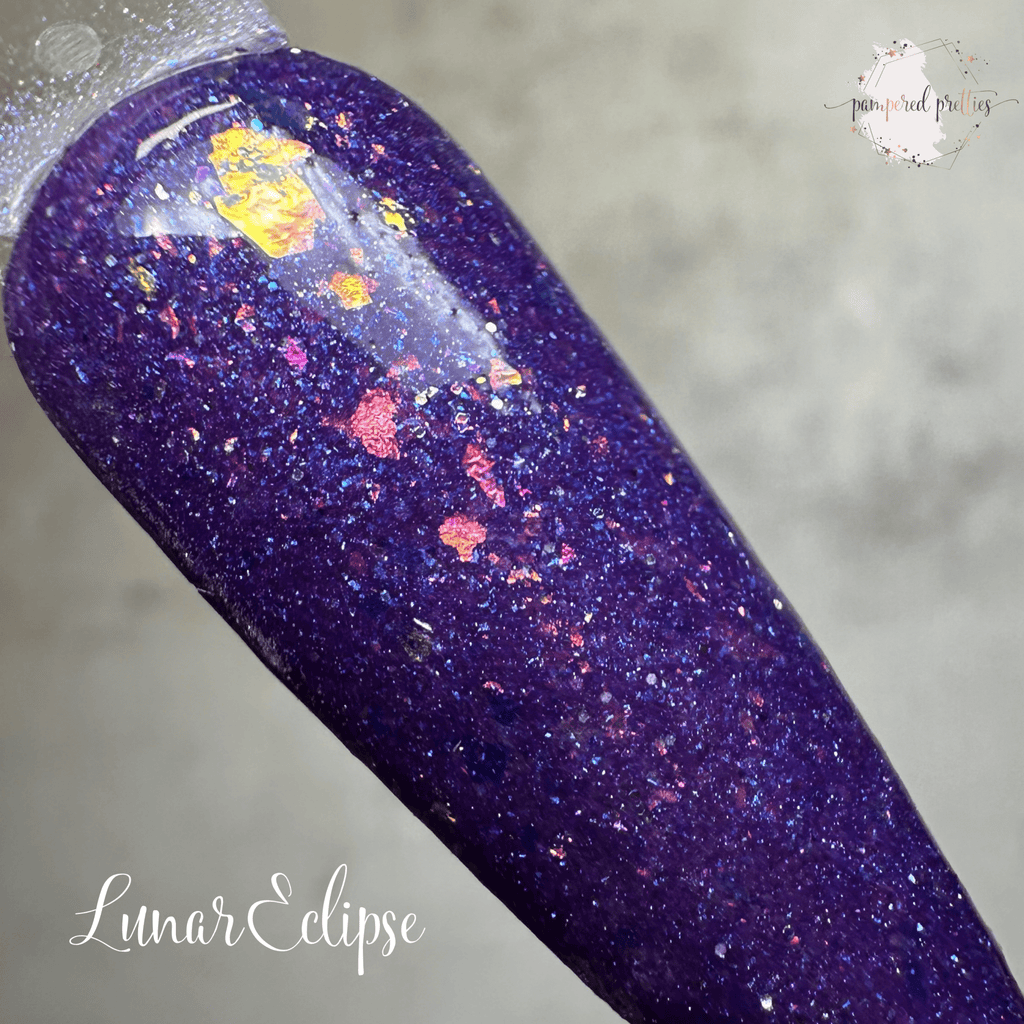 Lunar Eclipse - Purple Shimmer Flakie Dip Powder - Pampered Pretties