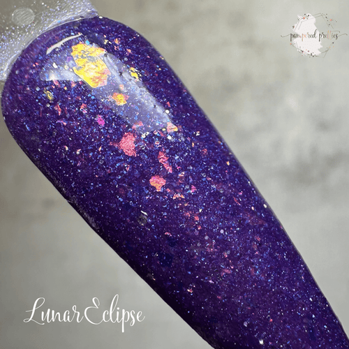 Lunar Eclipse - Purple Shimmer Flakie Dip Powder - Pampered Pretties