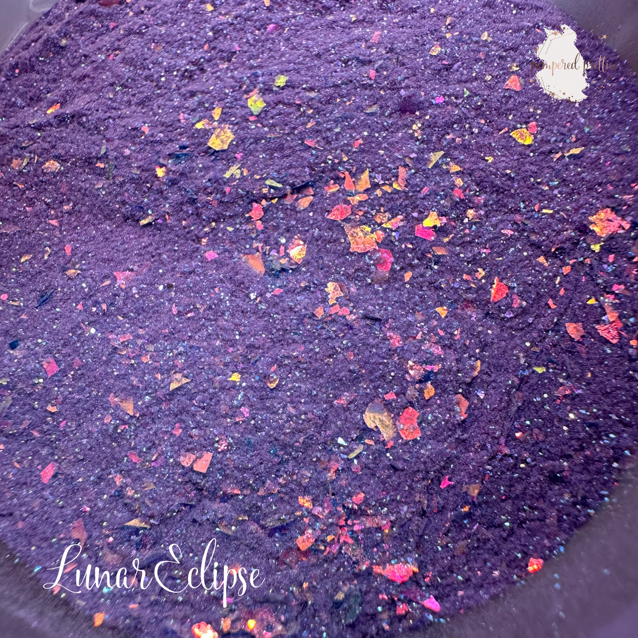Lunar Eclipse - Purple Shimmer Flakie Dip Powder - Pampered Pretties