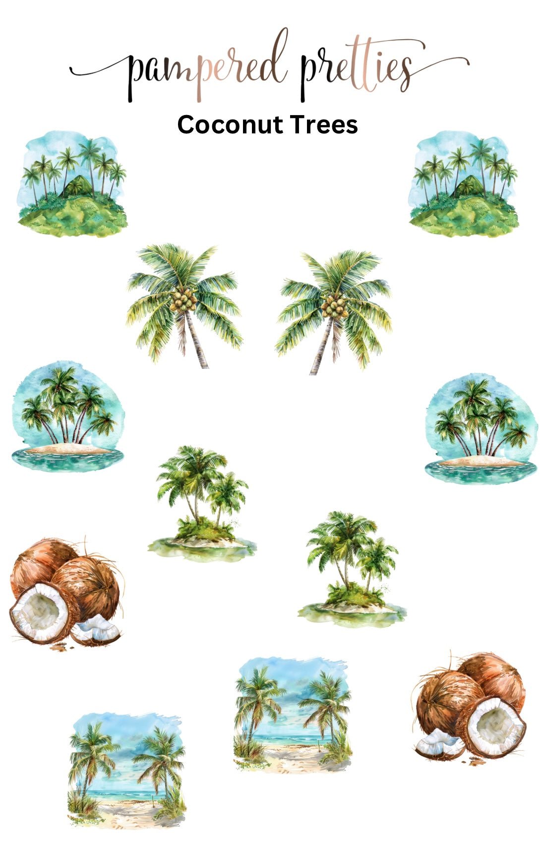 Midi Pretty - Coconut Trees - Pampered Pretties