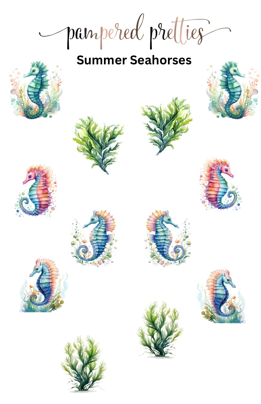 Midi Pretty - Summer Seahorses - Pampered Pretties