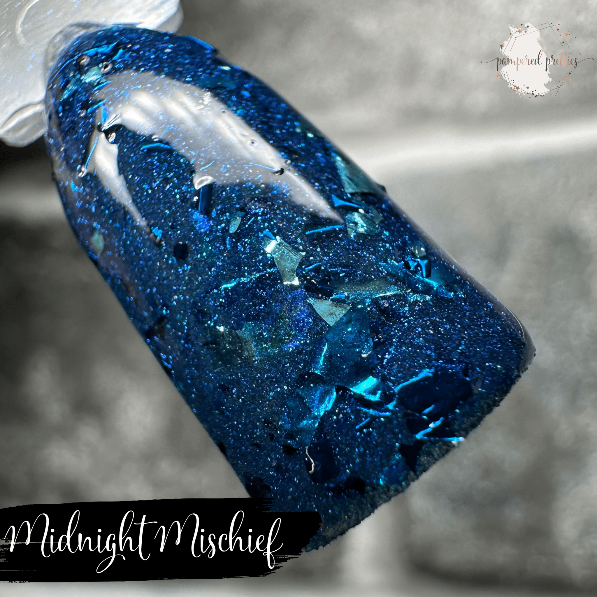 Midnight Mischief - Foil Flakie Dip Powder - Pampered Pretties