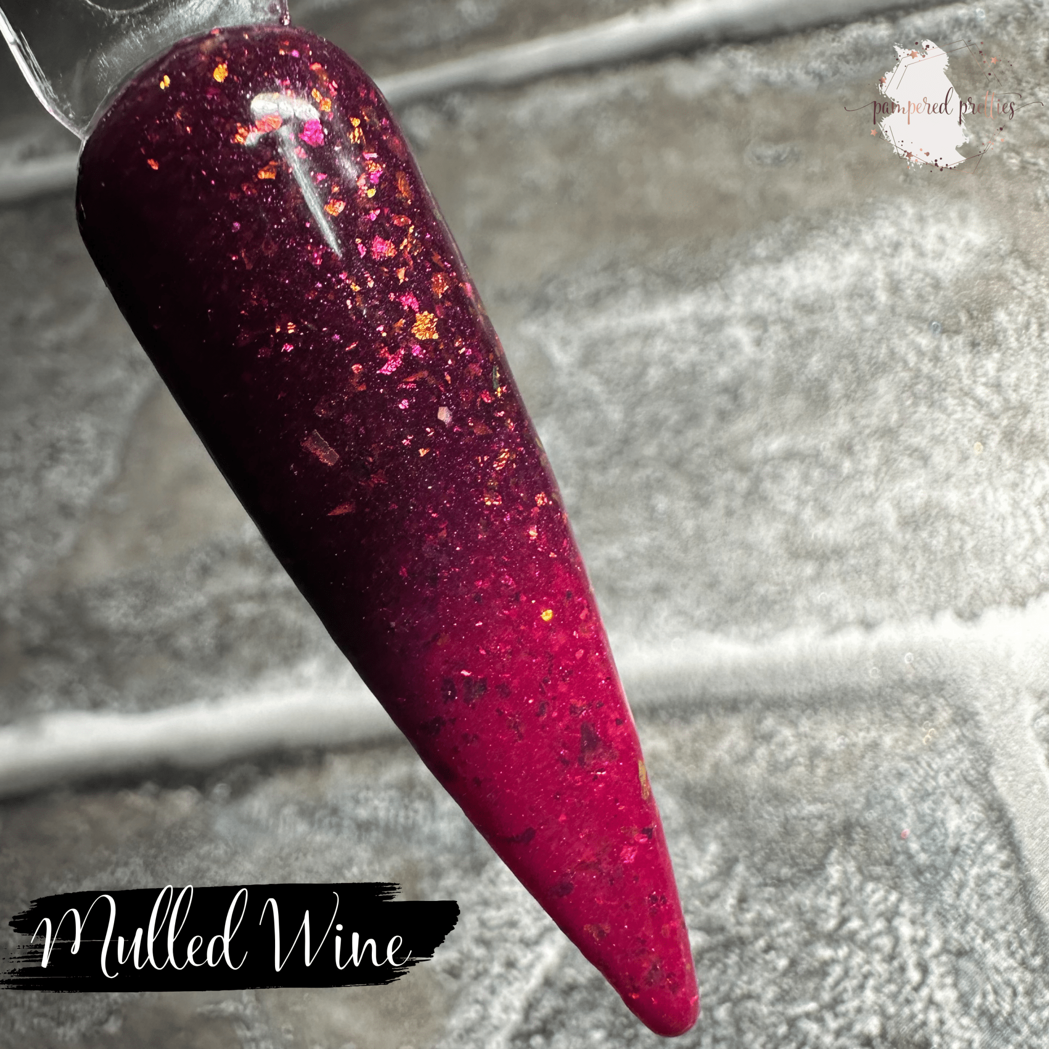 Mulled Wine - Flakie Dip Powder - Pampered Pretties