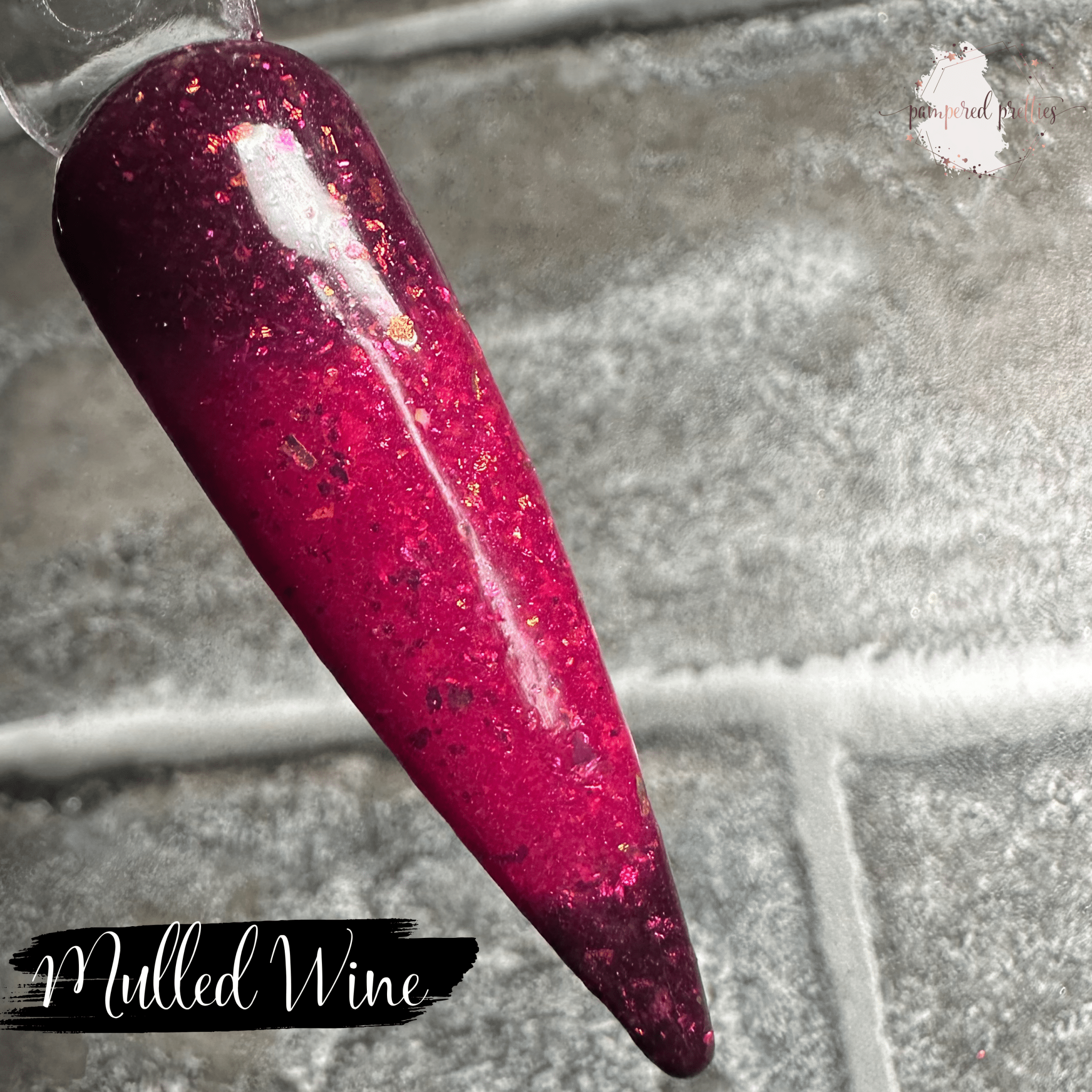 Mulled Wine - Flakie Dip Powder - Pampered Pretties