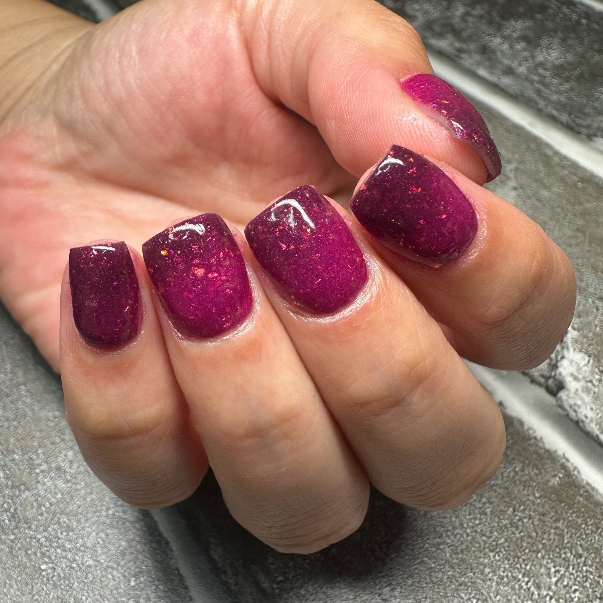 Mulled Wine - Thermal Flakie Dip Powder - Pampered Pretties