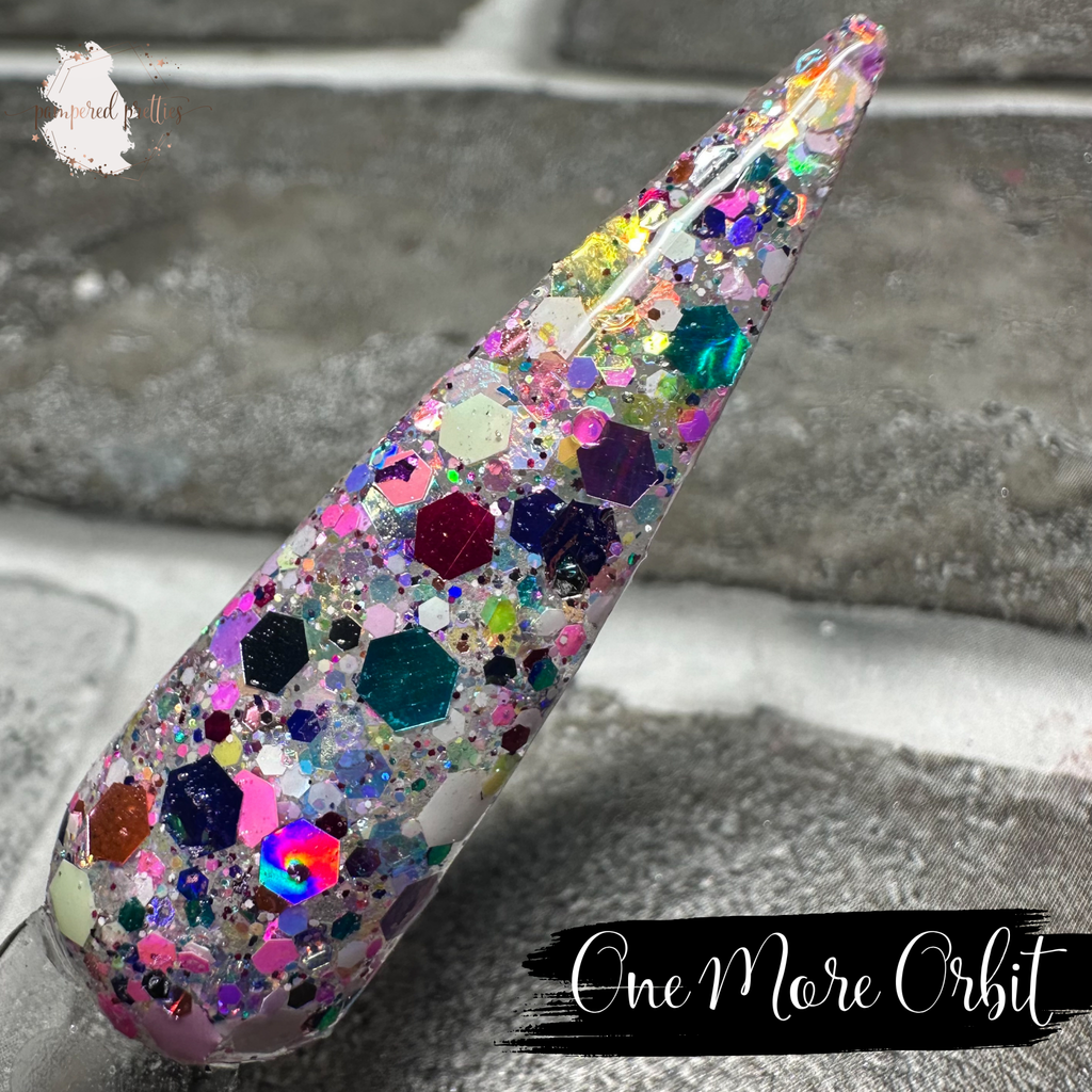 One More Orbit - Multicolor Glitter Dip Powder - Pampered Pretties