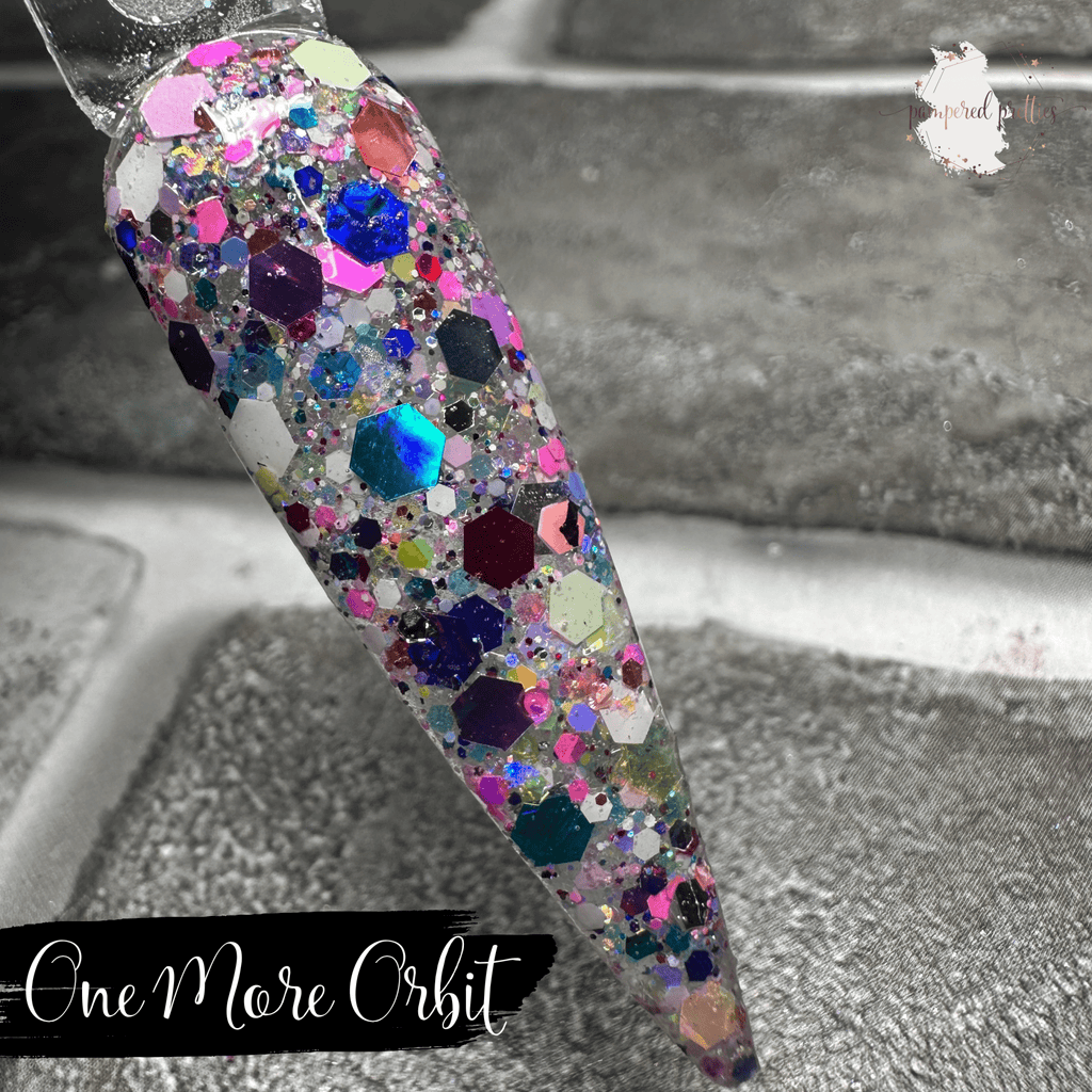 One More Orbit - Multicolor Glitter Dip Powder - Pampered Pretties
