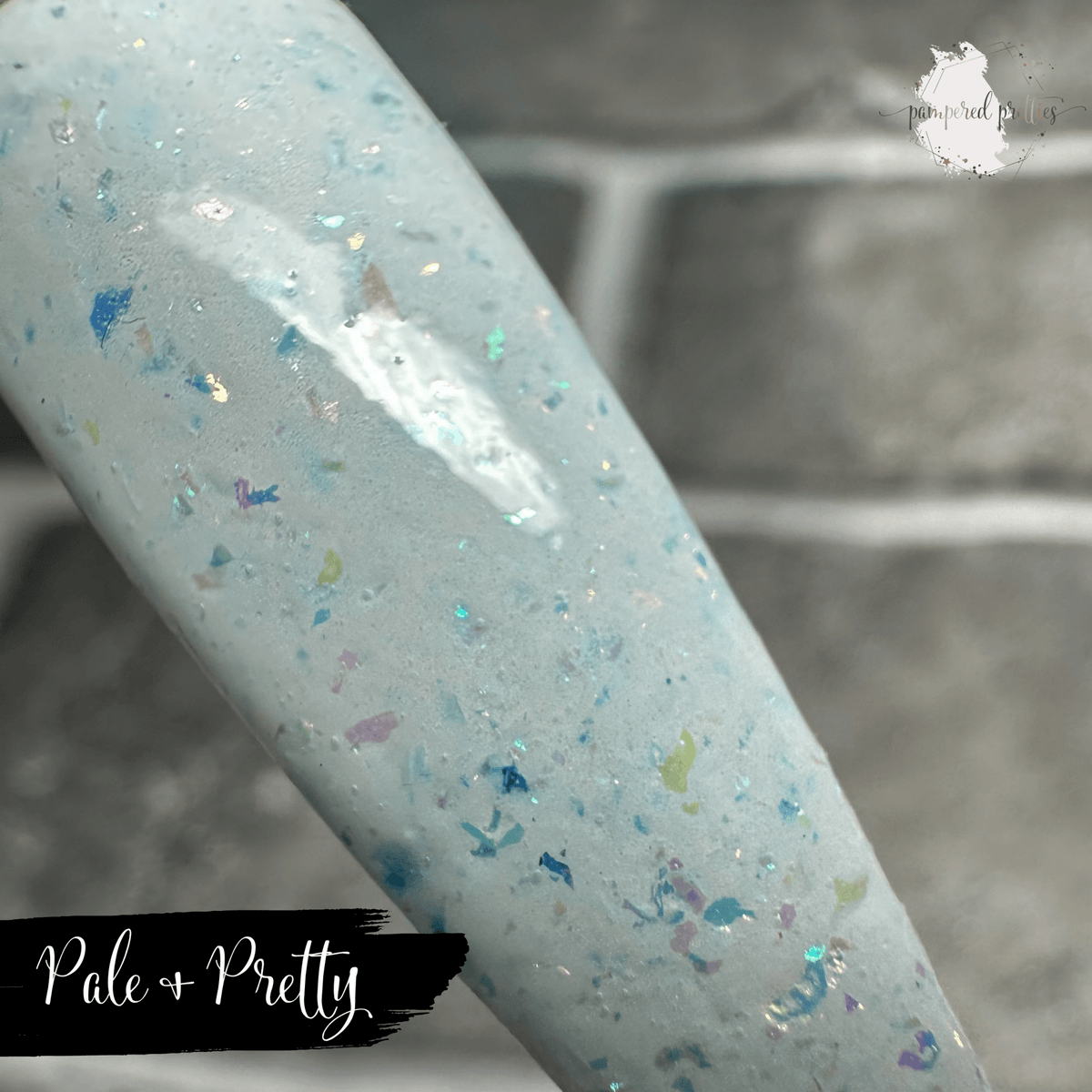 Pale & Pretty - White Flakie Dip Powder - Pampered Pretties
