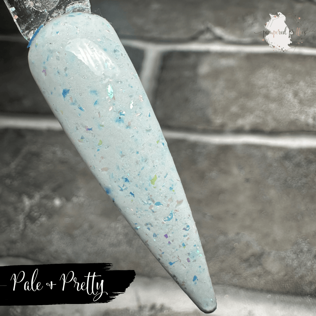 Pale & Pretty - White Flakie Dip Powder - Pampered Pretties