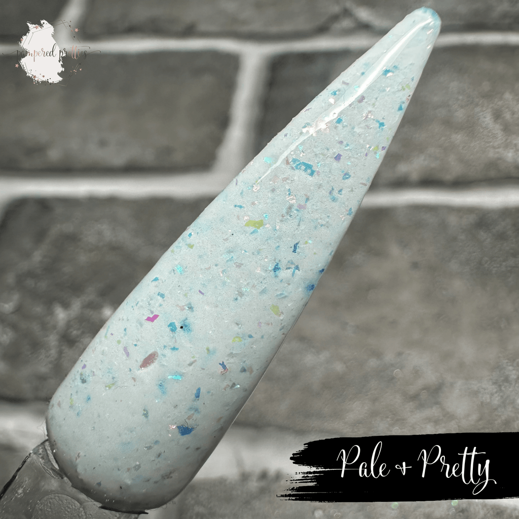 Pale & Pretty - White Flakie Dip Powder - Pampered Pretties