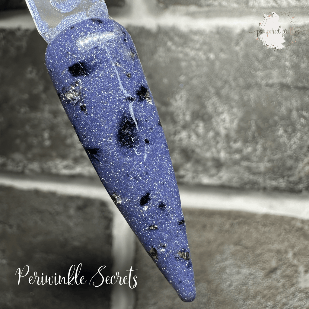 Periwinkle Secrets - Shimmer Flakie Dip Powder - Pampered Pretties