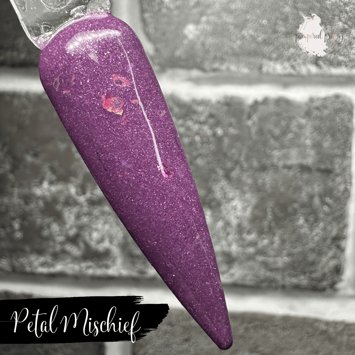 Petal Mischief - Thermal Shimmer Flakie Dip Powder - Pampered Pretties