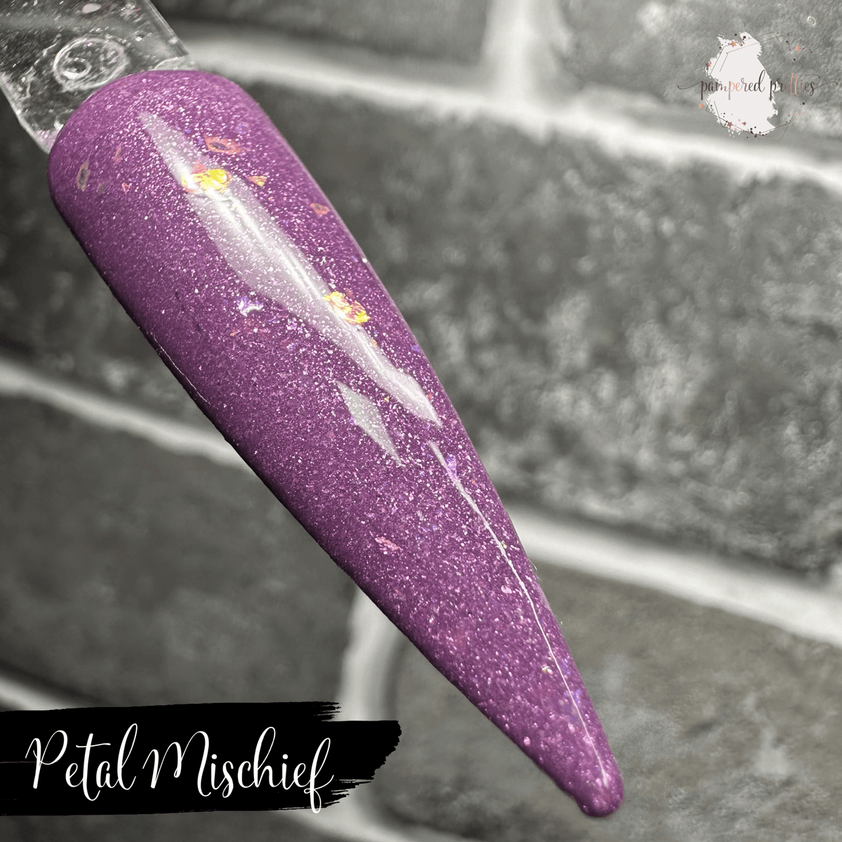 Petal Mischief - Thermal Shimmer Flakie Dip Powder - Pampered Pretties