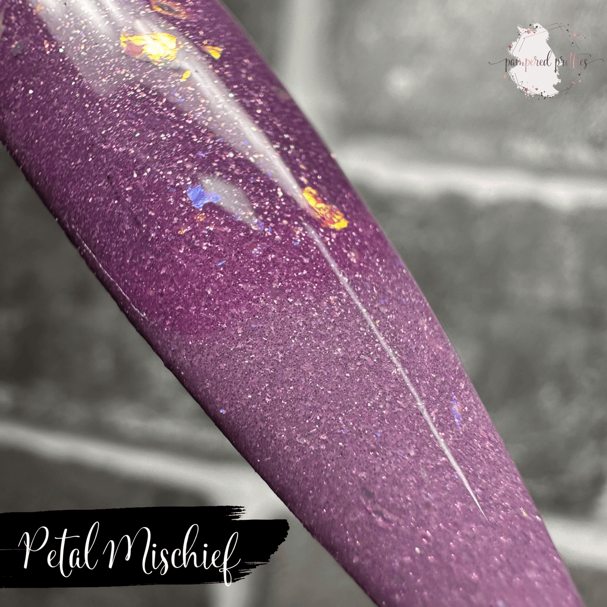 Petal Mischief - Thermal Shimmer Flakie Dip Powder - Pampered Pretties