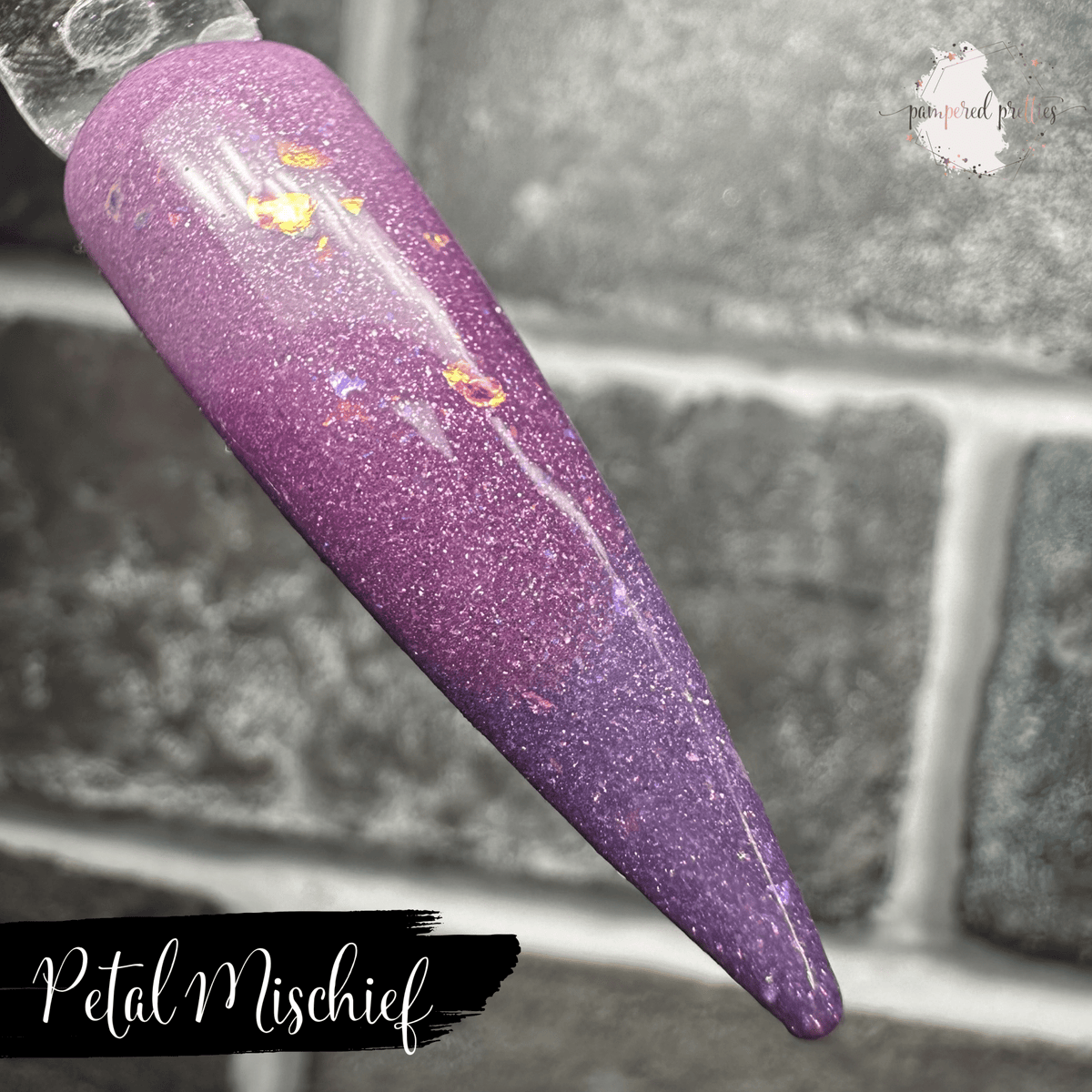 Petal Mischief - Thermal Shimmer Flakie Dip Powder - Pampered Pretties