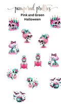 Pink and Green Halloween - Pampered Pretties
