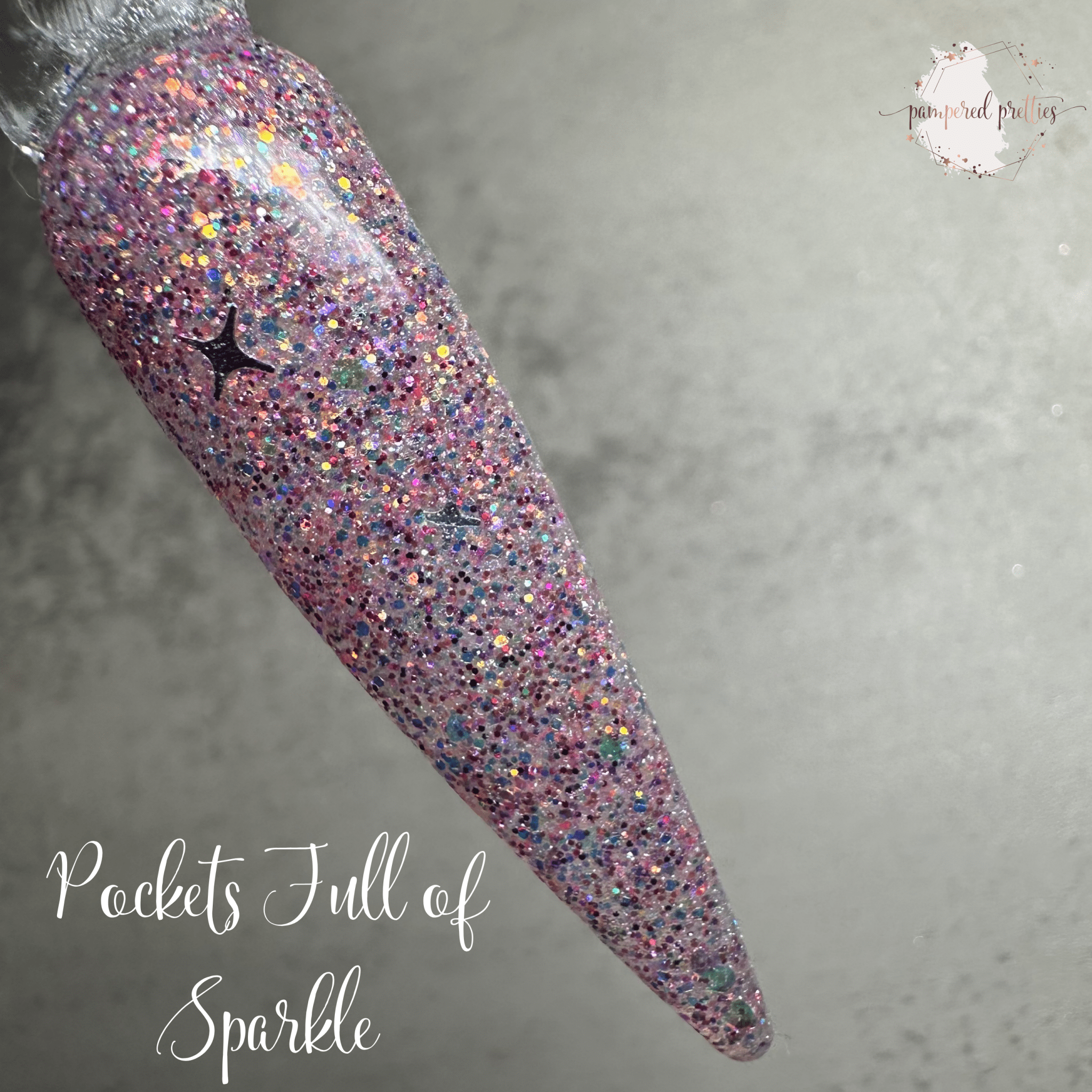 Pockets Full of Sparkle - Rainbow Multicolor Glitter Dip Powder - Pampered Pretties