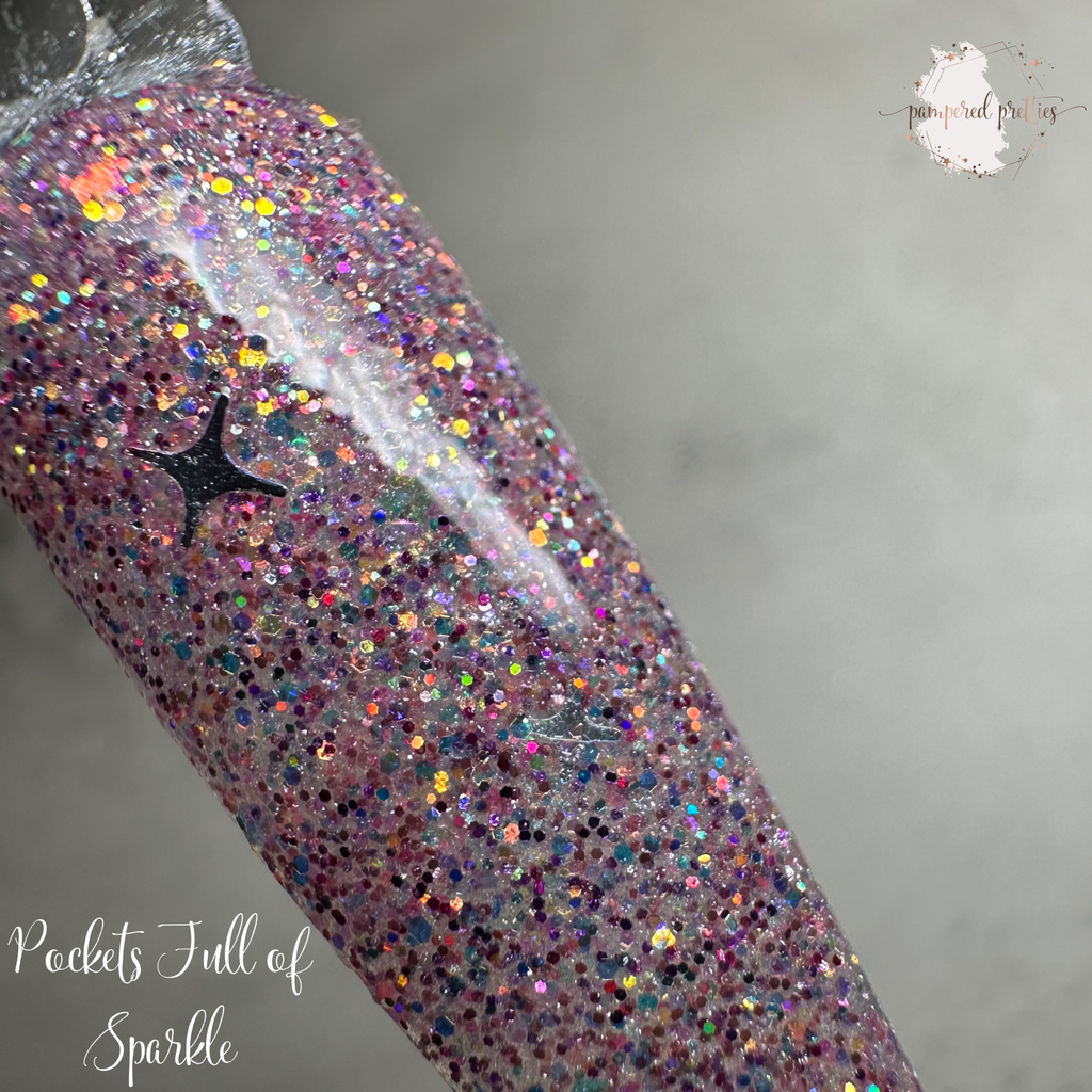 Pockets Full of Sparkle - Rainbow Multicolor Glitter Dip Powder - Pampered Pretties
