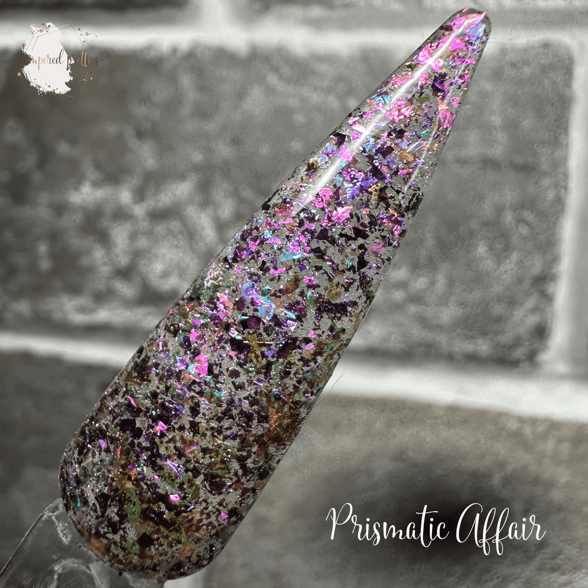 Prismatic Affair - Multicolor Flakie Dip Powder - Pampered Pretties