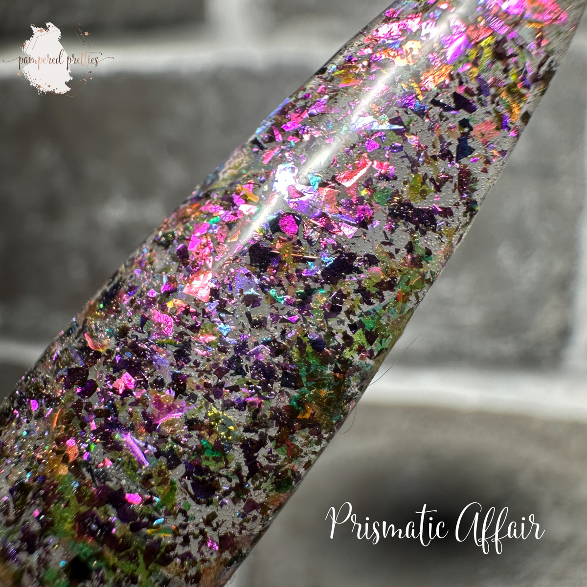 Prismatic Affair - Multicolor Flakie Dip Powder - Pampered Pretties