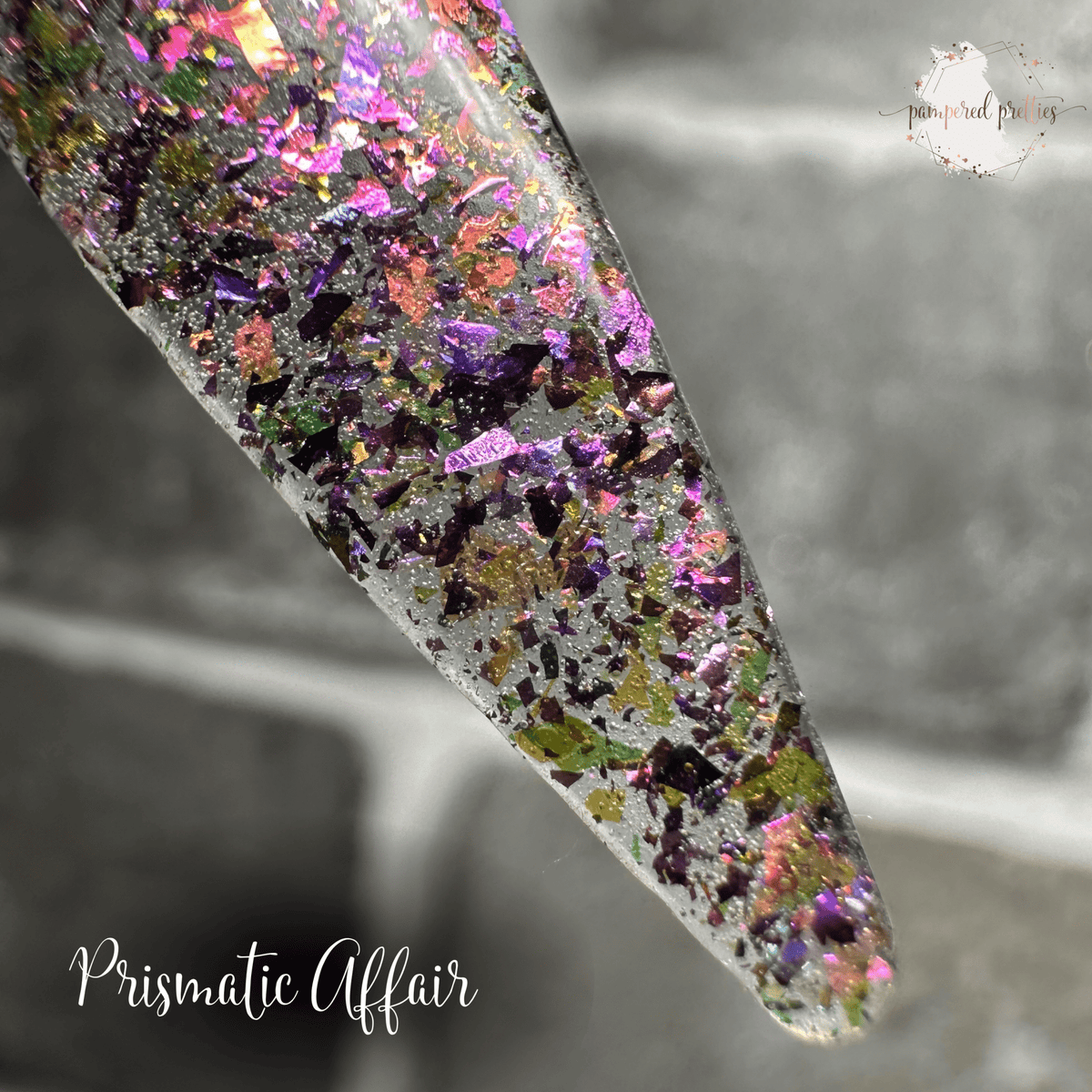 Prismatic Affair - Multicolor Flakie Dip Powder - Pampered Pretties