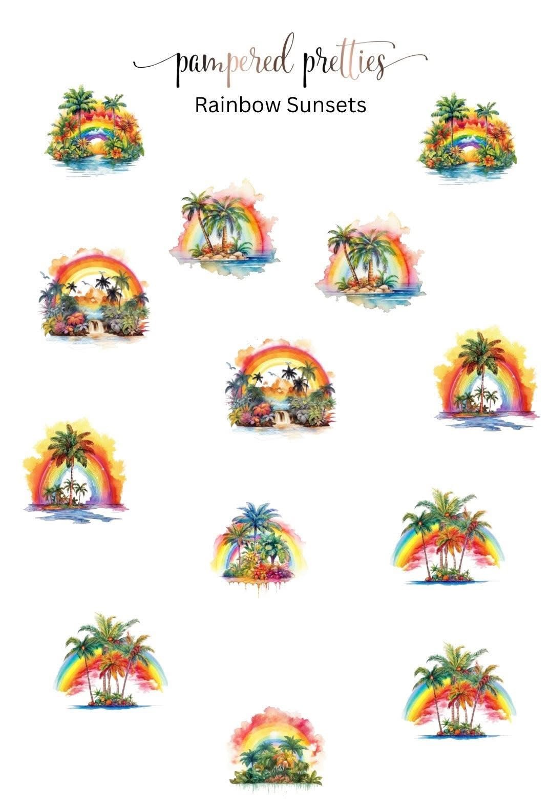 Rainbow Sunsets - Pampered Pretties