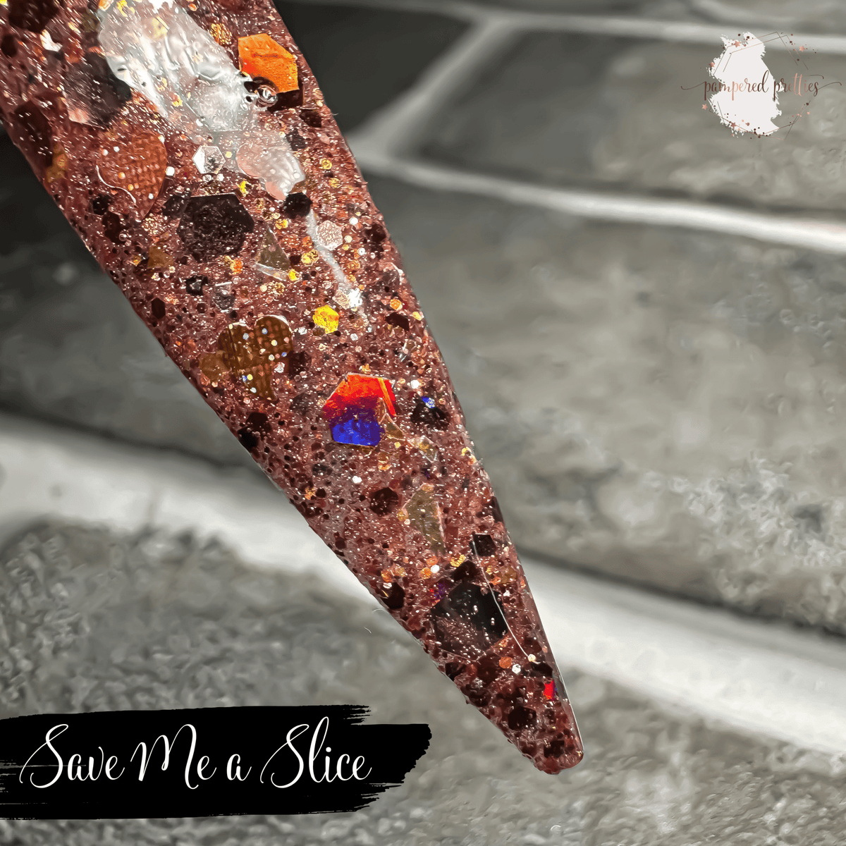 Save Me a Slice - Glitter Dip Powder - Pampered Pretties