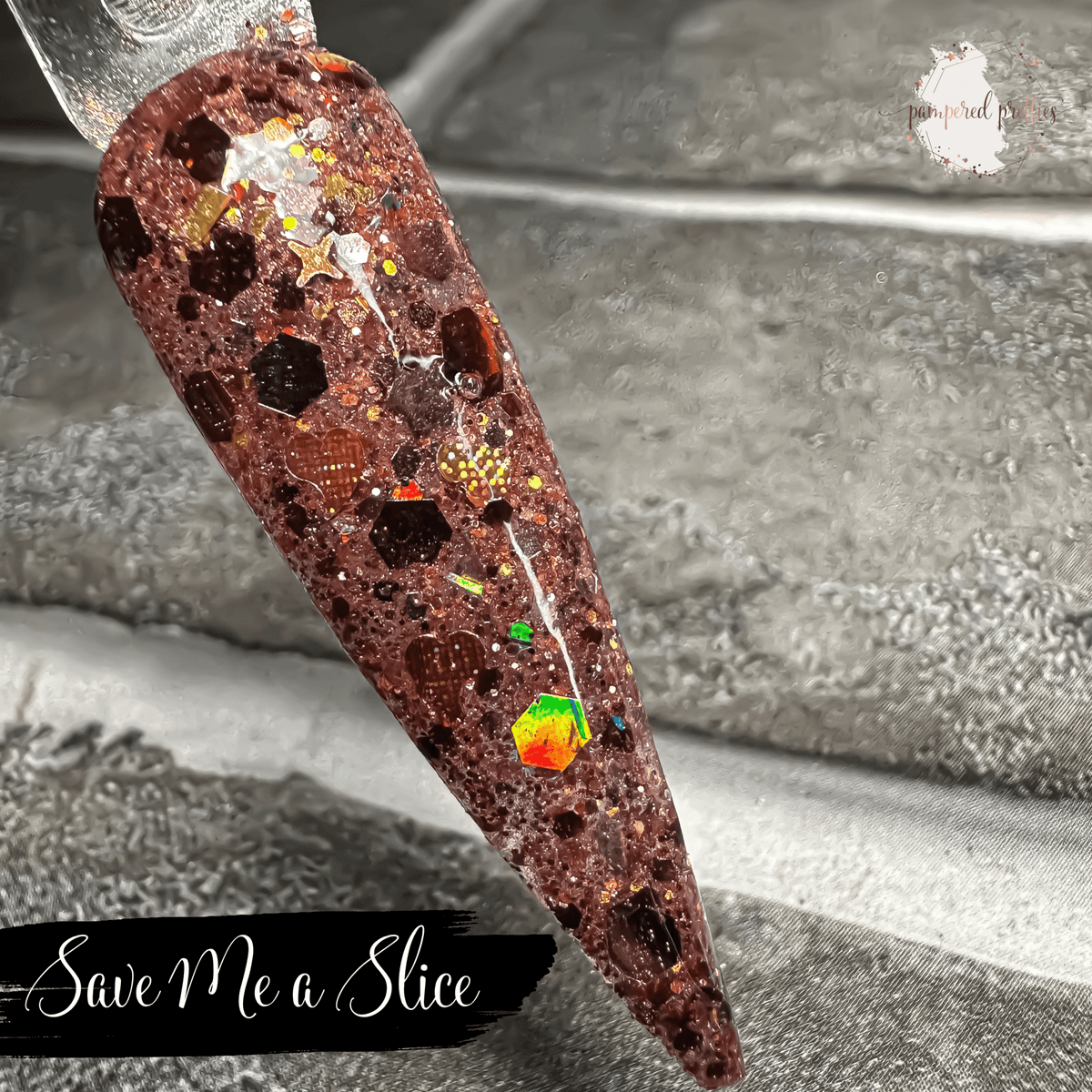 Save Me a Slice - Glitter Dip Powder - Pampered Pretties