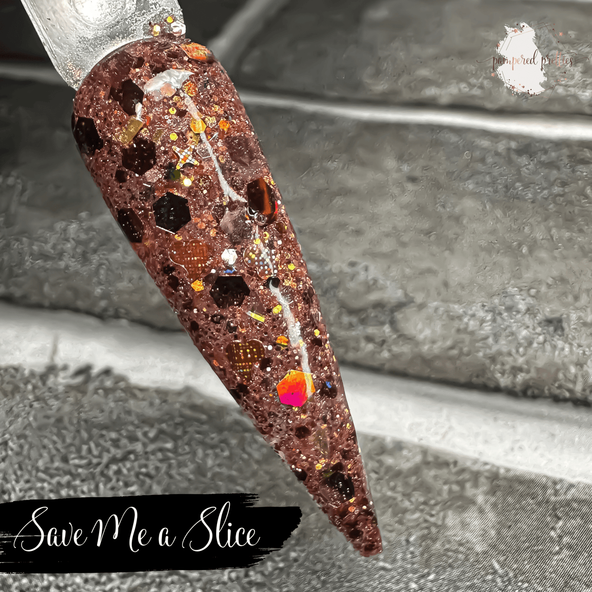 Save Me a Slice - Glitter Dip Powder - Pampered Pretties