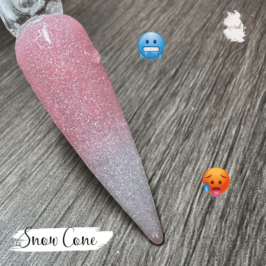 Snow Cone - Thermal UV Shimmer Dip Powder - Pampered Pretties