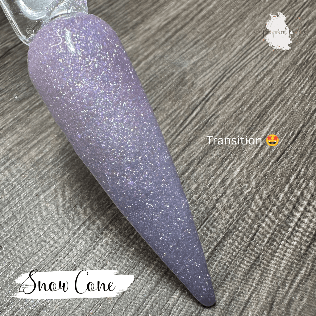 Snow Cone - Thermal UV Shimmer Dip Powder - Pampered Pretties
